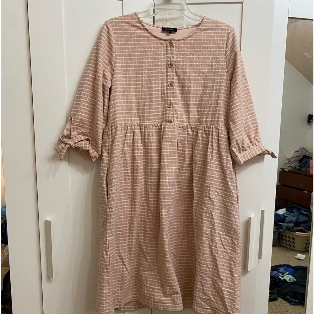 Light Pink Midi Dress